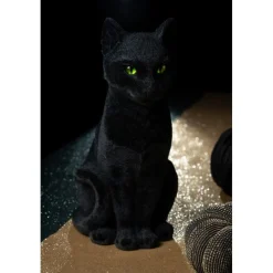 Velour Halloween Kat Figur