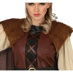 Vikingekriger Kostume Brun