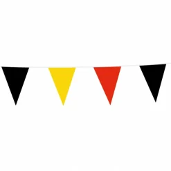 Vimpel Flagguirlande Sort/Gul/Rød