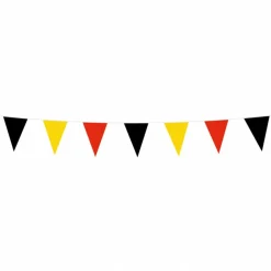 Vimpel Flagguirlande Sort/Gul/Rød