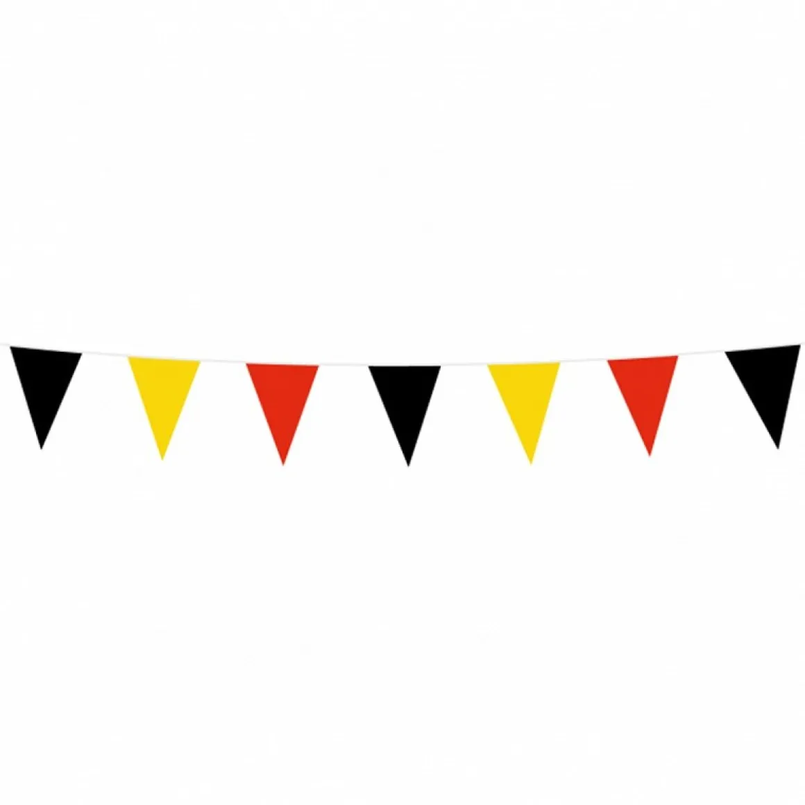 Vimpel Flagguirlande Sort/Gul/Rød