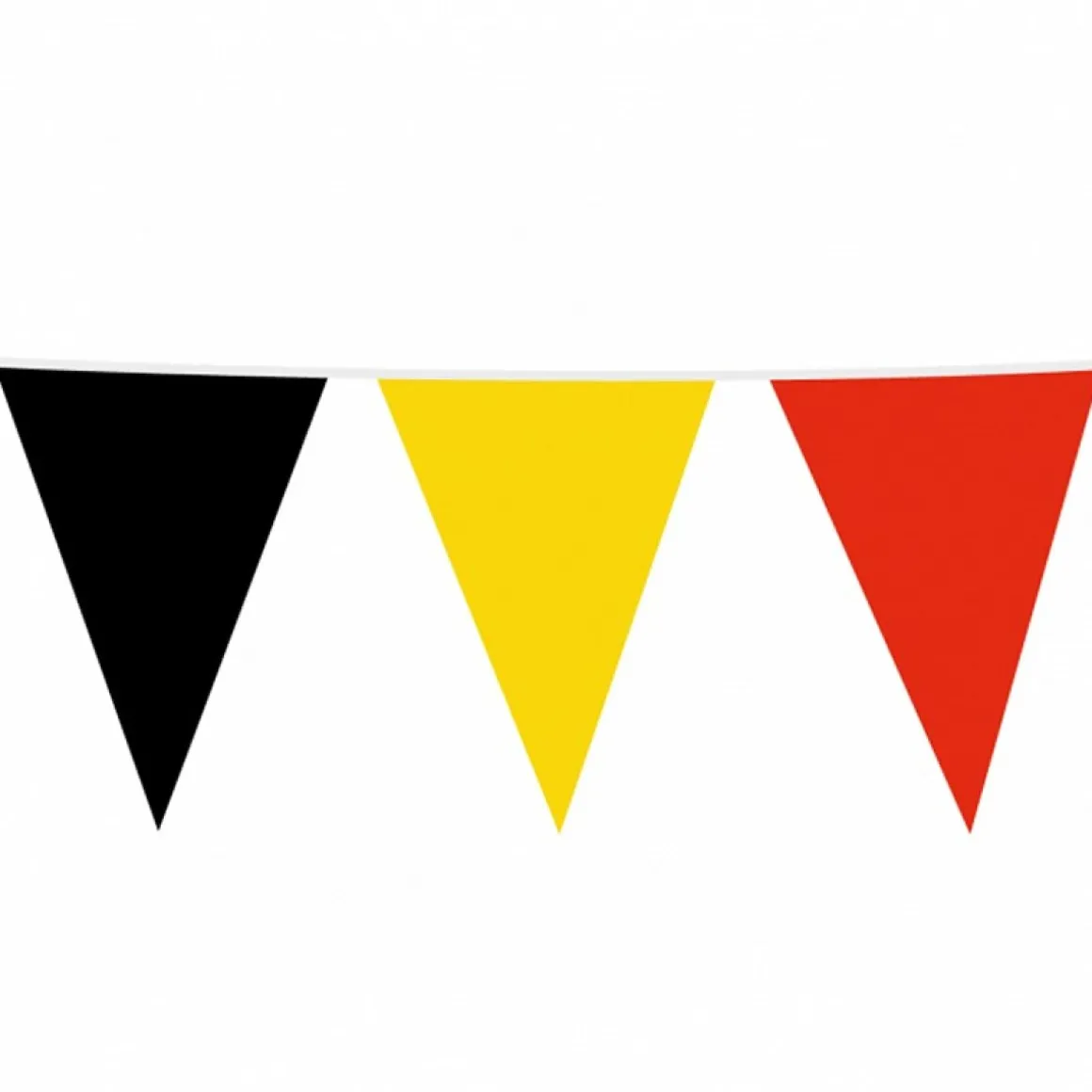 Vimpel Flagguirlande Sort/Gul/Rød