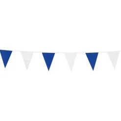 Vimpelguirlande Blå/Hvid