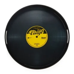 Vinyl Serveringsfad Sort
