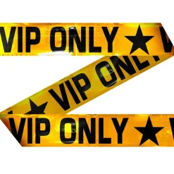 VIP Only Afspærringsbånd Gul/Guld