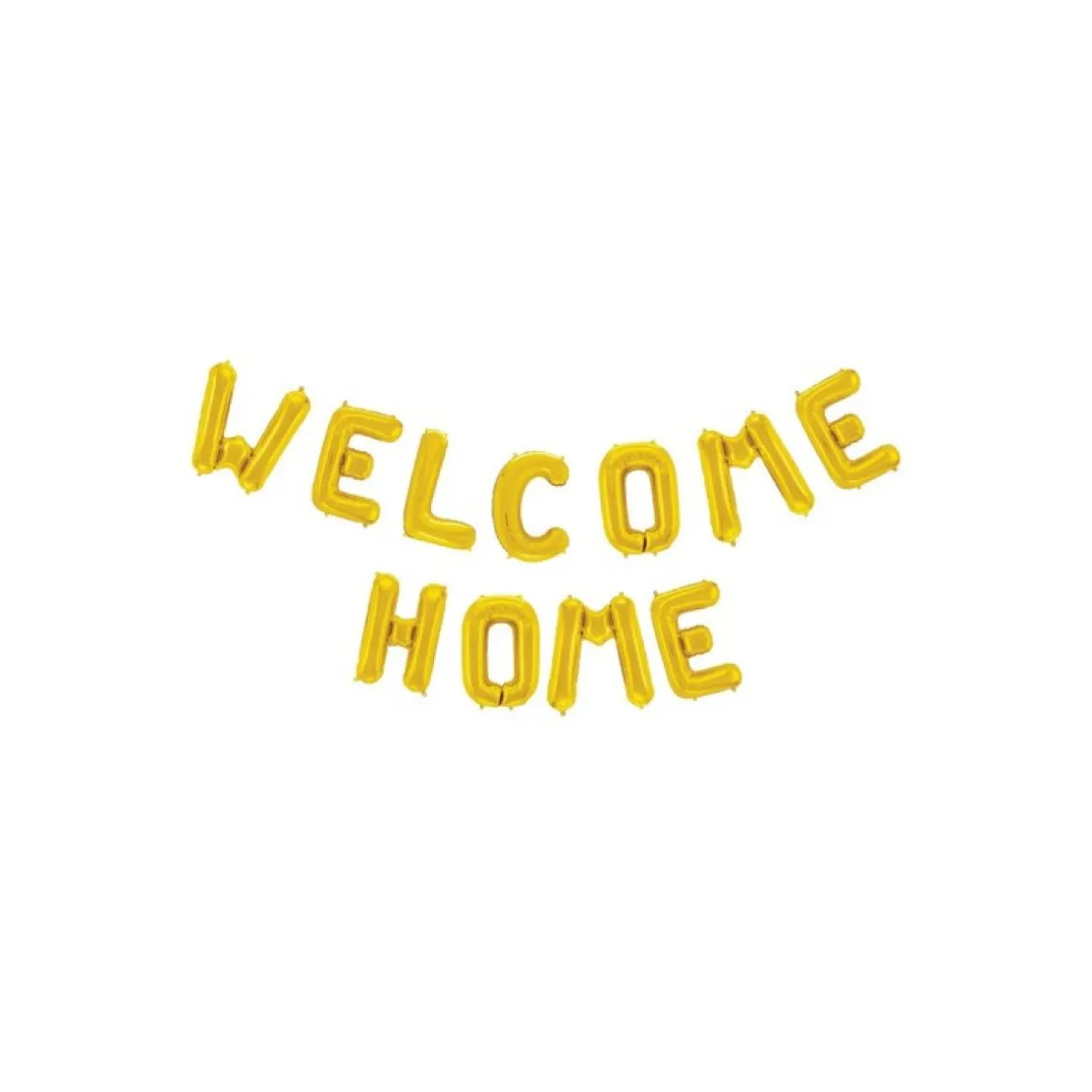 Welcome Home Folieballon Guld