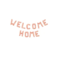 Welcome Home Folieballon Rosaguld