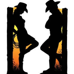 Western Silhuet Dekorationer