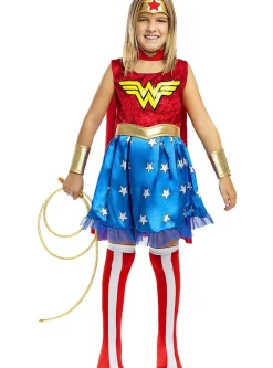 Wonder Woman® Kjole Børnekostume