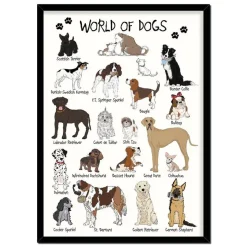 World Of Dogs A4 Plakat