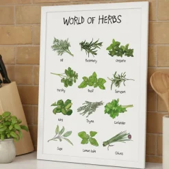 World Of Herbs A4 Plakat