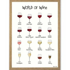 World Of Wine A4 Plakat