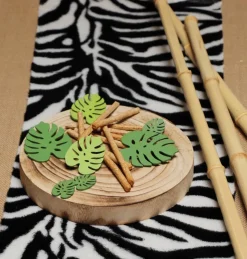Zebra Bordløber Hvid