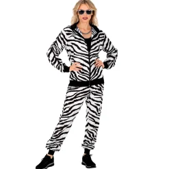 Zebra 80'er Træningsdragt Kostume