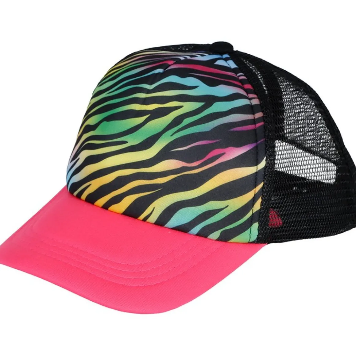 Zebra Kasket Pink/Regnbue
