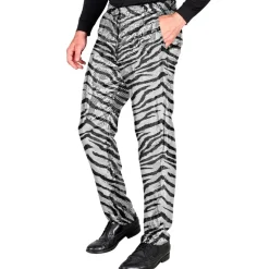 Zebra Pailletbukser Sølv