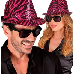 Zebrastribet Fedora Hat Pink