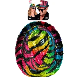 Zebrastribet Fedora Hat Regnbue
