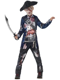 Zombie pirat Børnekostume