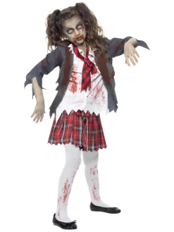 Zombie Skolepige Børnekostume