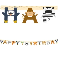 Zoo Happy Birthday Banner