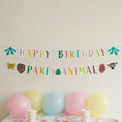 Zoo Party Happy Birthday Guirlande